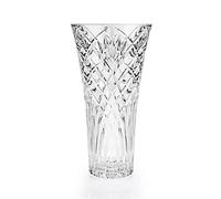 RCR 25616020006 Florero Decorativo De Cristal De La Colección Melodia, Jarrón para Flores De Vidrio, De 30 cm para Decoración del Hogar De Estilo Moderno Y Elegante