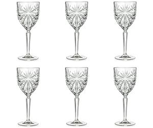 RCR 26325020006 Copas De Vino De La Colección Oasis, Copas Detallado Y De Cristal Luxion, Juego De 6, Ideal Para Vino Blanco Y Tinto, Elegantes Y Sofisticadas, Perfecto Para Fiestas O Cenas Diarias