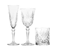 Juego De 18 Vasos De Cristal Melodia Rcr
