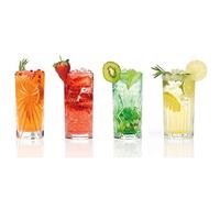 RCR Juego de 4 vasos altos de cristal Luxion de la colección Mixology Modelo: 26984020006