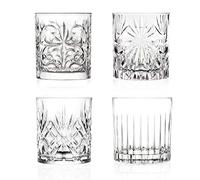 RCR Juego de 4 Vasos de Cristal Luxion de la colección Mixology Modelo: 26249020006, Multicolor, 32 cl, 4