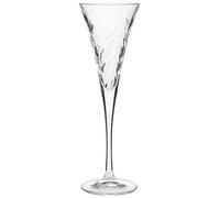RCR Laurus Cáliz Flut de 12 cl, Confección de 6 Piezas, Vidrio, Transparente