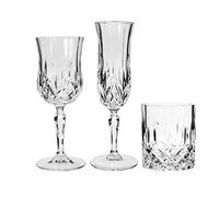 RCR Opera - Servicio de 12 copas (6 copas de vino cl23 y 6 copas flauta cl13) + 6 vasos de agua de 30 cl