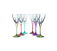Rcr Servicio de 6 Cálices para Licor Fusion Color