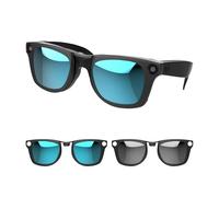 RCstyle Compatible con lentes inteligentes Ray-Ban Meta Wayfarer (estándar) juego de clips que cambian de color para hombre y mujer 50-22, talla M, Gris/Azul (gray & Blue)