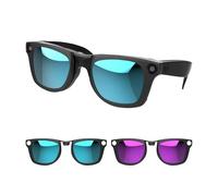 RCstyle Compatible con lentes inteligentes Ray-Ban Meta Wayfarer (estándar) juego de clips que cambian de color para hombre y mujer 50-22, talla M, Azul y púrpura