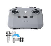 RCstyle Foldable Controller Joystick for DJI Flip/DJI NEO/DJI Mini 4K/Mini 4 Pro/Mini 3 Pro/Mavic 3/Mini 3/Air 3, Retractable Aluminum Alloy Portable Travel-Friendly Sticks Grip, 2 Pack (Silver)