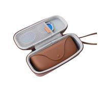 RCstyle Funda rígida de transporte para gafas inteligentes Ray-Ban Meta Wayfarer/Skyler/Headliner, funda de viaje, bolsa portátil compatible con accesorios de gafas de sol RayBan, marrón
