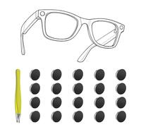 RCstyle HiBloks 20 Pegatinas Antiluz para Ray-Ban Meta Wayfarer/Skyler/Headliner Gen 2/1 y Oakley Meta HSTN Gafas IA Accesorios Cubreluz Función de Cámara Activa