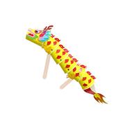 RCULWPLP Dragon Juego de Arte Manual Papel Taza Modelo de Animal 3D Material Decorativo Educativo Función Adecuada para Actividades Escolares Padres E Hijos Ki, Amarillo
