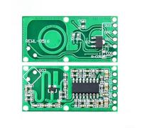 RCWL-0516 Módulo de sensor de movimiento de microondas Detector de 5.8GHz para automatización inteligente del hogar - 5V DIY Control de iluminación Tablero de interruptor