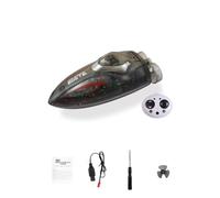 RCXTechPro Barco de control remoto para piscina, estanque y lago, mini barco a control remoto de 2.4 GHz con motores duales, buque de carreras de acrobacias LED, modelo recargable al aire libre para