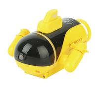 RCXTechPro Barco submarino de buceo RC de 4 canales, barco submarino impermeable con doble hélice, mini embarcación recargable para piscina, bañera y actividades acuáticas en interiores, color