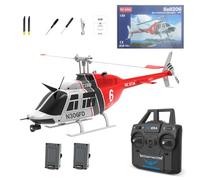 RCXTechPro RC ERA C138 Bell 206 RC Helicóptero para adultos, escala 1:30, 6 canales, giroscopio de 6 ejes, helicóptero de rotor único con posicionamiento de flujo óptico, altitud, mantenimiento de