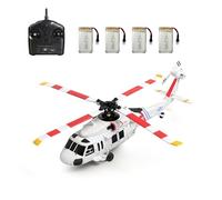 RCXTechPro WL K270 UH-60L Helicóptero sin escobillas 4CH RC con giroscopio de 6 ejes, flujo óptico, retención de altitud, helicóptero militar BlackkHawk con control remoto de 2.4 G, RTR (L/R
