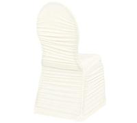 RCZ Decor 4414us - Funda para Silla de Elastano Fruncido, Color Marfil | 1 Pieza