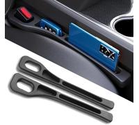 RCZHAK 2 Piezas Relleno Huecos Asiento Coche para Ferrari 296 | 12Cilindri | Amalfi | Daytona SP3 | F80 | SF90, Tapón Espacio Almacenamiento Interior Accesorios Evita Caigan Objetos,A Black