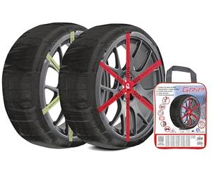 RD9 - Grip - Cadenas de nieve textil, talla Nº 560, set 2 uds, guantes incluidos