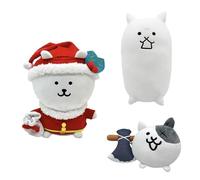 RDCIRP The Battle Cats Felpa Lindo Animal de Peluche, Almohada for Dormir, cojín for sofá, Juguete for niños y niñas, decoración del hogar, Regalos coleccionables(A+B+C)