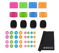 RØDE Colors 2 - Kit de identificación para micrófonos inalámbricos GO y Lavalier + paño de microfibra keepdrum