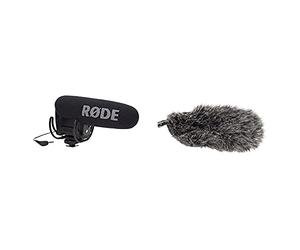 Røde Microphones Videomic Pro R Micrófono Externo para Videocámara, Color Negro + Deadcat Vmpr Accesorio Micrófono