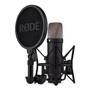 RØDE NT1 5a generación el micrófono con Condensador y Gran diafragma, Salidas XLR y USB, Soporte antivibraciones y Filtro antipop para grabación Vocal, producción Musical y de podcasts (Negro)