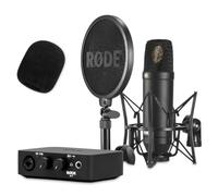 RØDE NT1-Kit Micrófono de estudio con interfaz AI-1 y protector antipop keepdrum WS2