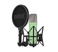 RØDE NT1 Serie Signature, Micrófono de Condensador de Gran diafragma con Soporte antivibración, Filtro Anti-Pop y Cable XLR para producción Musical, grabación Vocal, transmisión y podcasting (Verde)