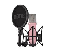 RØDE NT1 Serie Signature, Micrófono de Condensador de Gran diafragma con Soporte antivibración, Filtro Anti-Pop y Cable XLR para producción Musical, grabación Vocal, transmisión y podcasting (Rosa)