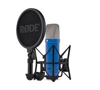 RØDE NT1 Signature Series Gran micrófono de Condensador de diafragma Grande con Montaje de Choque, Filtro Pop y Cable XLR para producción Musical, grabación Vocal, transmisión y podcasting (Cobalto)