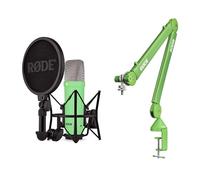 RØDE NT1 Signature Series Micrófono de Condensador + Brazo de Estudio PSA1+ - Kit de Grabación Profesional para Voz, Streaming y Podcast (Verde)