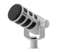 RØDE PodMic Micrófono de transmisión dinámico USB con conectividad XLR y USB para podcasting, transmisión y creación de contenido (blanco)