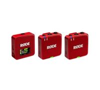 RØDE Wireless GO (Gen 3) - Micrófono inalámbrico compacto - Audio prístino, grabación en 32 bits de punto flotante, control automático de nivel, para teléfonos, cámaras y computadoras (Rojo)