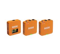 RØDE Wireless GO (Gen 3) - Micrófono inalámbrico compacto - Audio prístino, grabación en 32 bits de punto flotante, control automático de nivel, para teléfonos, cámaras y computadoras (Naranja)