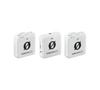 RØDE Wireless ME Dual Set Sistema Compacto de micrófono inalámbrico con tecnología GainAssist, micrófonos incorporados y Alcance de 100 m para Cine, entrevistas y creación de Contenido (Blanco)