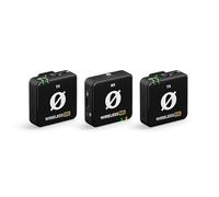 RØDE Wireless ME Dual Set Sistema Compacto de micrófono inalámbrico con tecnología GainAssist, micrófonos incorporados y Alcance de 100 m para Cine, entrevistas y creación de Contenido (Negro)