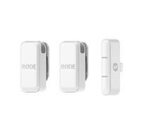 RØDE Wireless Micro - Micrófono inalámbrico Compacto, Dos micrófonos con Estuche de Carga para la creación de Contenido en Smartphone - Lightning, Blanco