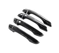 RDEQKIVZ Tiradores Exteriores Coche Compatible con Citroen para C4 para MK3 3 C41 2021-2023 Cubierta Manija Puerta Exterior Negra Brillante Pegatinas Protectoras Accesorios Exteriores para Coche