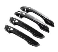 RDEQKIVZ Tiradores Exteriores Coche Compatible con Opel para Crossland X 2018 2019 2020 2021-2023 Pegatinas para Manija De Puerta Color Negro Brillante Accesorios Protectores para Coche
