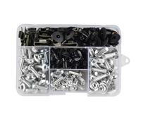 RDEQKIVZ Tornillos carenado Motocicleta Compatible con 195 Piezas Piezas Generales Accesorios Motocicleta Pernos Carenado Aluminio Kit Tornillos Clips Tuerca Carenado para Kit Surtido De Pernos