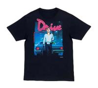 RDESEDRTRE 2025 Drive Movie Illustration Heavyweight t Shirt Black S