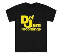 RDESEDRTRE Def-Jam-Recordings-Logo-Men-T-Shirt Black S