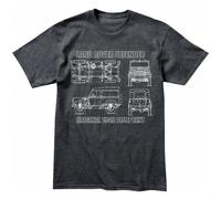 RDESEDRTRE Der 90 110 Blueprint T-Shirt Black S