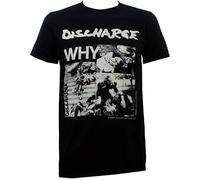 RDESEDRTRE Discharge Band Why Album Cover Men T-Shirt Black 3XL