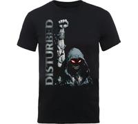 RDESEDRTRE Disturbed Red-Eyed Hooded Figure Graphic Nu Metal T-Shirt Black XXL