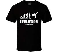 RDESEDRTRE Evolution Tae Kwon Do Taekwondo T-Shirt Black XXL