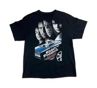 RDESEDRTRE Fast-and-Furious-Movie-Promo-T-Shirt Black S