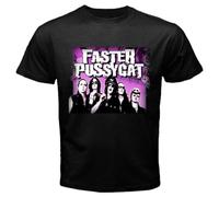 RDESEDRTRE Faster Pussycat Legend Retro Men's Black T-Shirt Black XXL