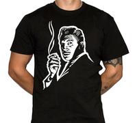 RDESEDRTRE FIT Vincent Price Horror Macabre Science Fiction Black T-Shirt Black L