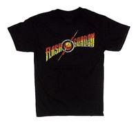 RDESEDRTRE Flash Gordon Logo Graphic Printed T-Shirt Black XXL